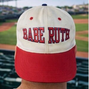 Vintage Babe Ruth Signature Series Snapback Hat Yankees‎ Baseball Cap